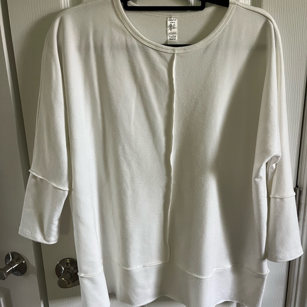 SPANX Dolman top in White and Cream